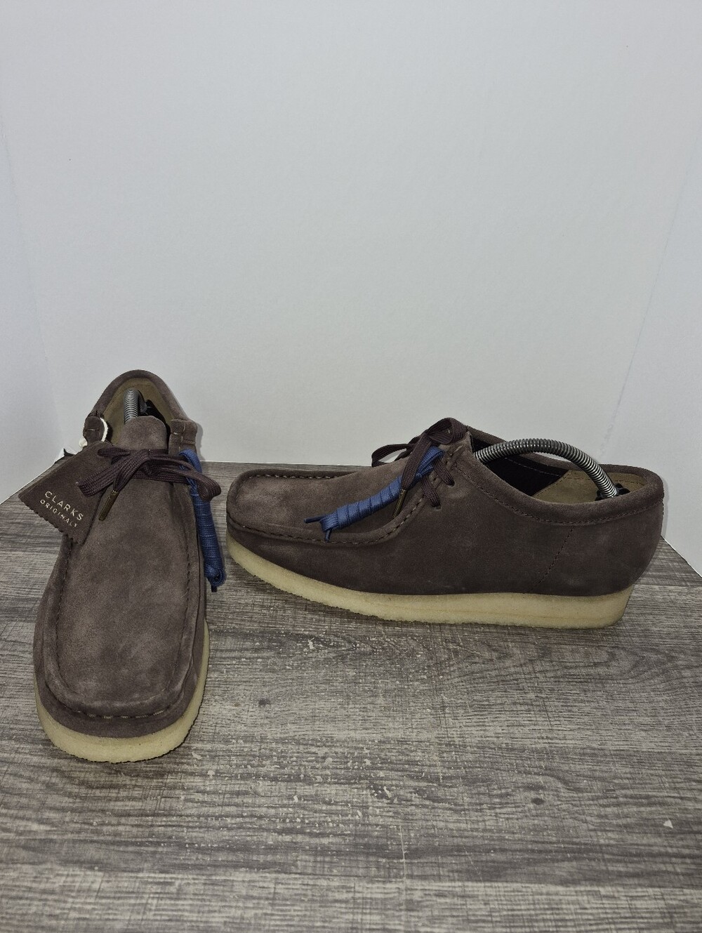 Clarks Originals Wallabee Shoes Suede Brown Men's Size 11.5 Moccasin New